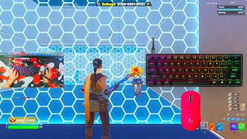 ⭐️[1HR]SteelSeries Apex Pro Mini ASMR Chill🤩 Piece Control 1v1🏆Satisfying Keyboard Fortnite 360FPS⭐️