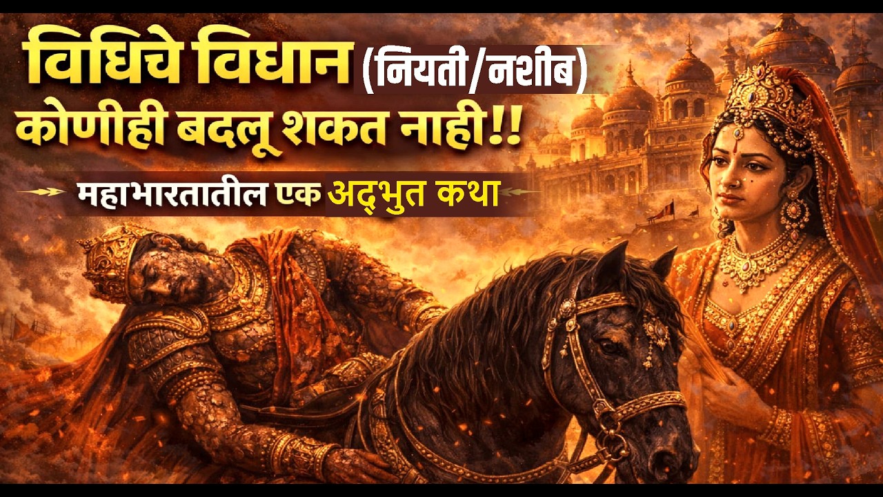 नशिबात लिहिलेले कधीच मिटत नाही? महाभारतातील एक अद्भुत कथा | vidhich vidhan | Bhagya Nashib Niyati