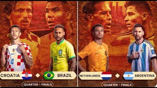 Argentina Vs Netherlands, Brazil Vs Croatia - Quarterfinals Preview|FIFA World Cup Qatar 2022 |DTM