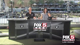 The third annual raiders watch party is underway at downtown las vegas
events center for tonight's game against packers.