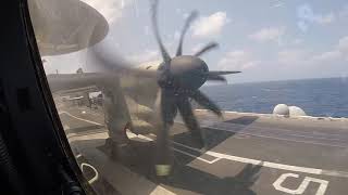 E-2C Hawkeye Catapult Shot looking at left engine