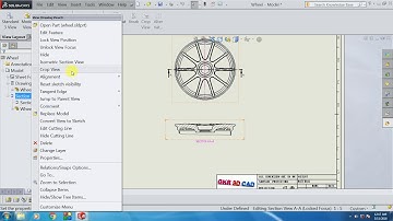 Solidworks tutorial| solidworks tutorial CROP VIEW