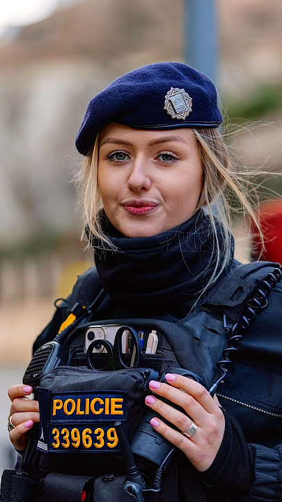 Arrest me please😍  Beautiful Policewoman #streetphotography