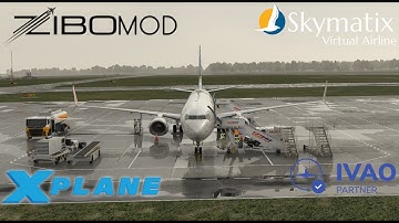 Bad weather test flight #2 | Zibo Mod v3.55 (EA2.7b Non-Public)