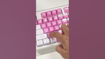 Linky87 paired with Silver-Haired Valkyrie keycaps—detailed showcase.#keyboard #keycaps #desksetup