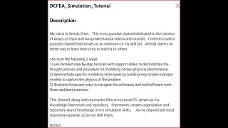 DCFEA_Simulation_Tutorial - Youtube Channel Trailer