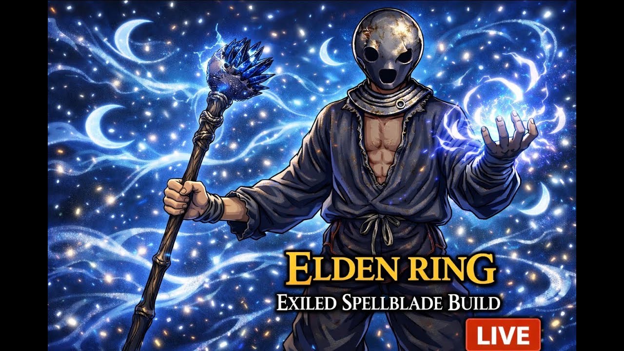 Elden Ring Exiled Spellblade Build | Full Playthrough (vertical)