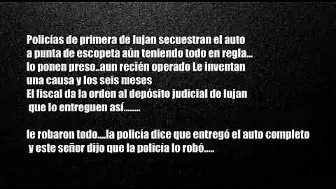 EN LUJAN .SECUESTRO,Y ROBO.NO DEJARON NI EL CRUCIF...