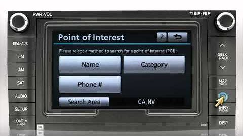 Navigation (destination screen) Sienna Toyota of Slidell