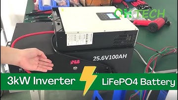 Match the 3kW Inverter With the 25.6V 100Ah LiFePO4 Battery for Home!