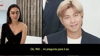 La entrevista de BTS con una chica Sub español