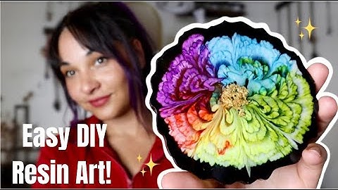 Easy DIY Rainbow Epoxy Bloom! (Resin Art for Beginners)