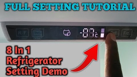 Haier 8 in 1 convertible refrigerator setting demo LIVE