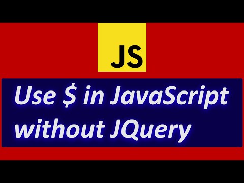 How to Use $ in JavaScript without JQuery | query selector shorthand