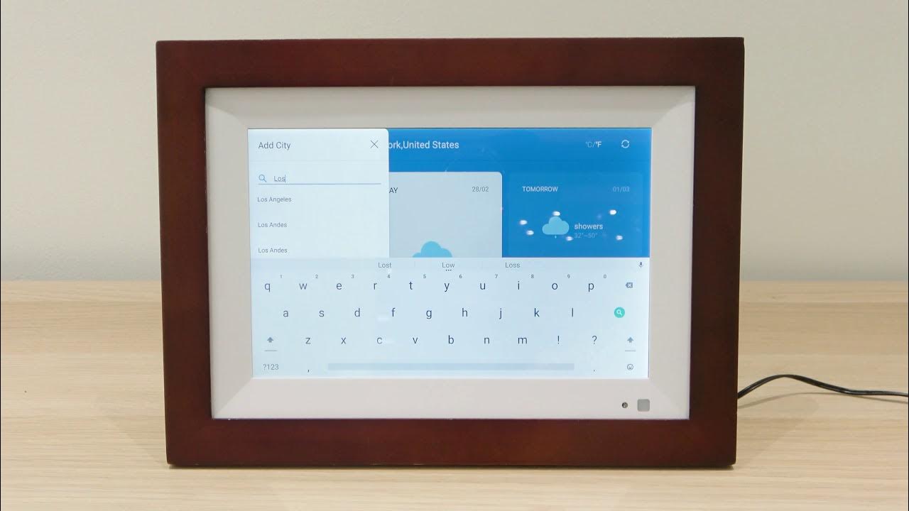 How to Set the Weather Location for VANKYO Digital Fhoto Frame F10/F10