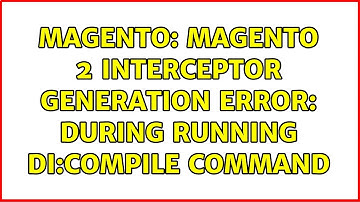 Magento: Magento 2 Interceptor generation error: during running di:compile command