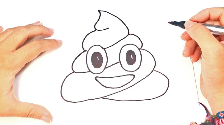 How to draw a Poop Emoji Step by Step | Poop Emoji Whattsaap