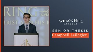 Celebrity Senior Thesis: the Culmination of a Classical Christian Education Wealth