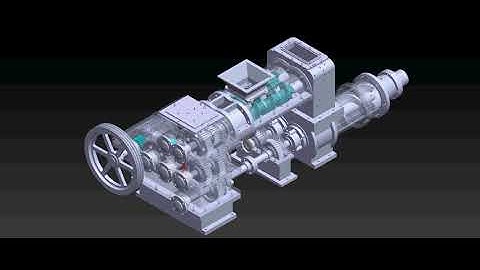 Ceramics Pottery Ware Deairing Pugmill Clay Extruder Machine Full Working Animation in SolidWorks