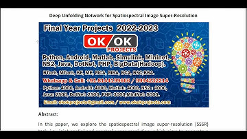 Deep Unfolding Network for Spatiospectral Image Super Resolution
