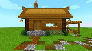 MINECRAFT: Tutorial membuat rumah survival yang sangat simpel (Starter House)