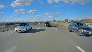 Driving from Union to Carteret, NJ via GSP/I-78/I-95 [Rear View]