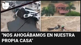 Autos enterrados y casas bajo el lodo: drama en República Dominicana tras las torrenciales lluvias