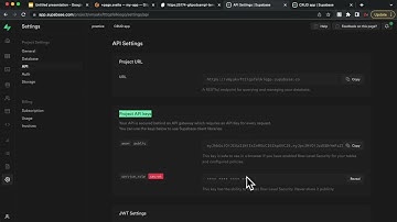Supabase keys in Sveltekit