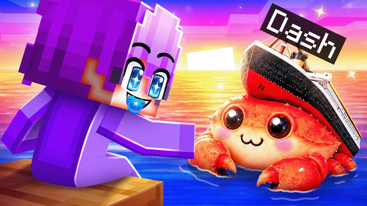 Playing As A BABY CRABTANIC In Minecraft!