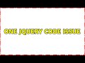 One jquery code issue