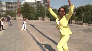 Sade Baderinwa explores iconic Philadelphia sights while in town for the presidential debate