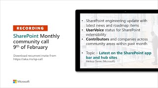 SharePoint Monthly Community Call – February 2021 screenshot 5