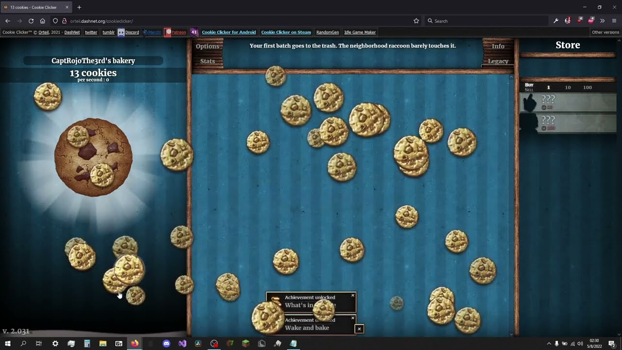 why are there golden cookies everywhere on my screen