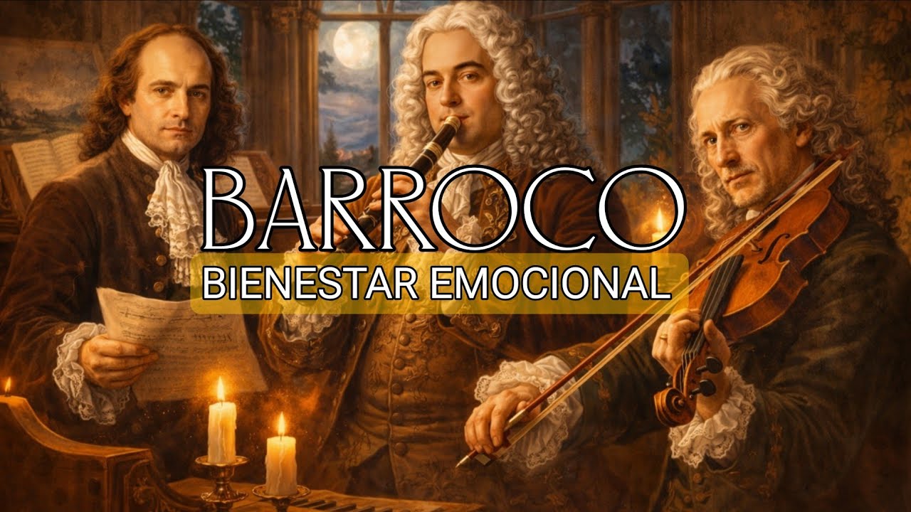 MÚSICA BARROCA PARA BIENESTAR EMOCIONAL | CALMA Y EQUILIBRIO