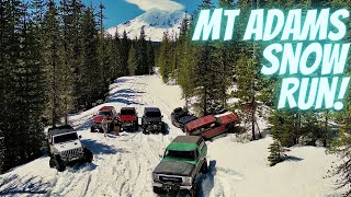 Mt Adams snow wheeling, Tahklakh lake #offroad #WABDR #jeep