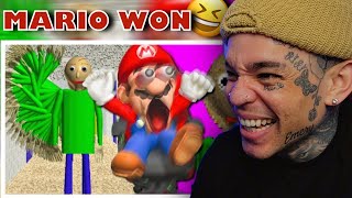 SMG4 - Mario Plays Baldi's Basics [reaction]