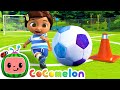 Soccer song  en ingls  cocomelon nursery rhymes para bebes