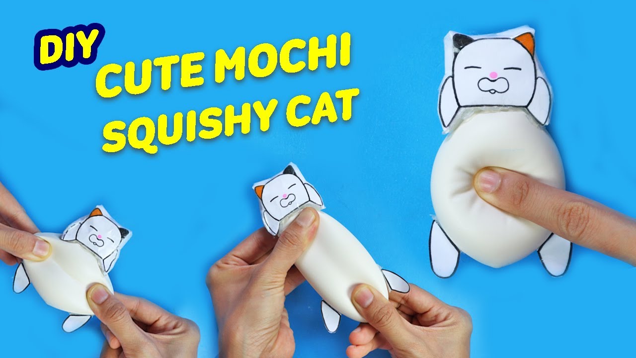 DIY Mochi Animal Squishy  How to make Viral Fidget Toy 