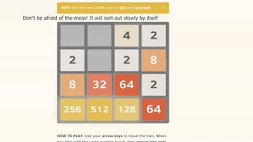 How to Win 2048 easily, tips and tricks. Win in less than 15 minutes!
