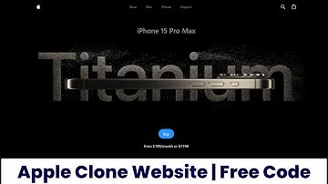 React JS Project: Apple Clone Website Using React js || FREE source code