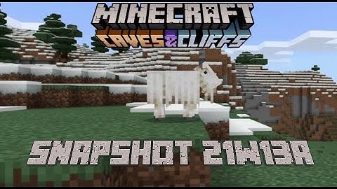 Minecraft 1.17 Snapshot 21w13a | Added Goats!
