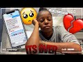 BREAKING UP WITH MY BOYFRIEND OVER TEXT PRANK 💔 *HE CRIED*