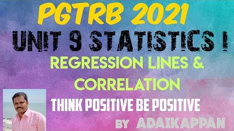 PGTRB 2021/Statistics I/Regression