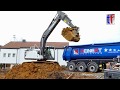 VOLVO EC220E L Excavator Loads Tipper Trailer / belädt Sattelkipper, Waiblingen, 25.01.2018. #1