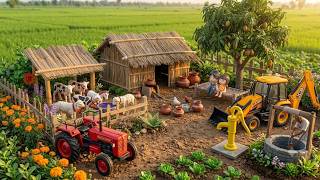 Diy diorama making mini motor water pump science project diy mini farming setup and l @MrBeast