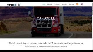 Plataforma Integral del Transporte de Carga Terrestre (www.cargobill.com) screenshot 1