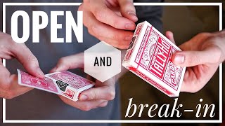 How-To Properly Open And Break In Playing Cards