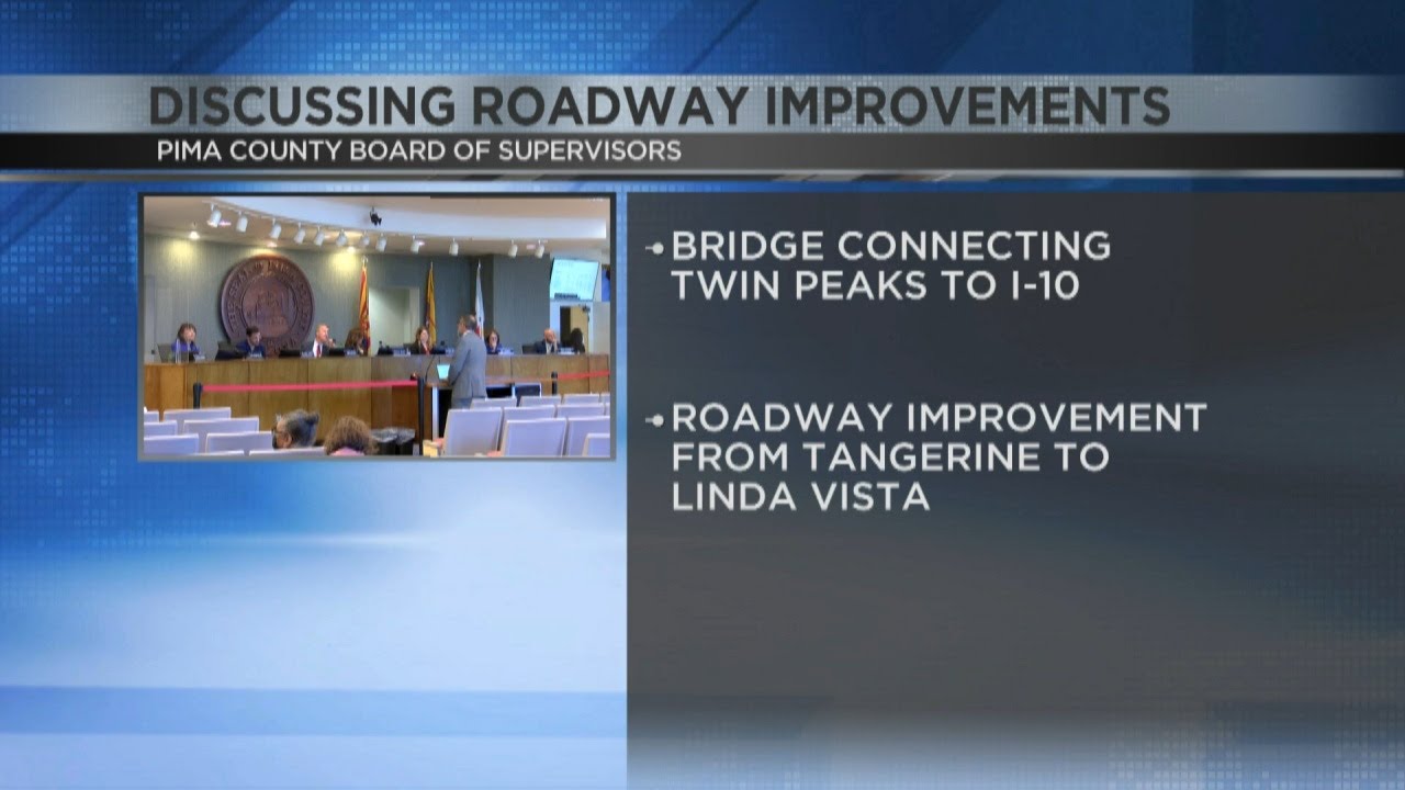 Pima County Board of Supervisors to discuss roadway improvements
