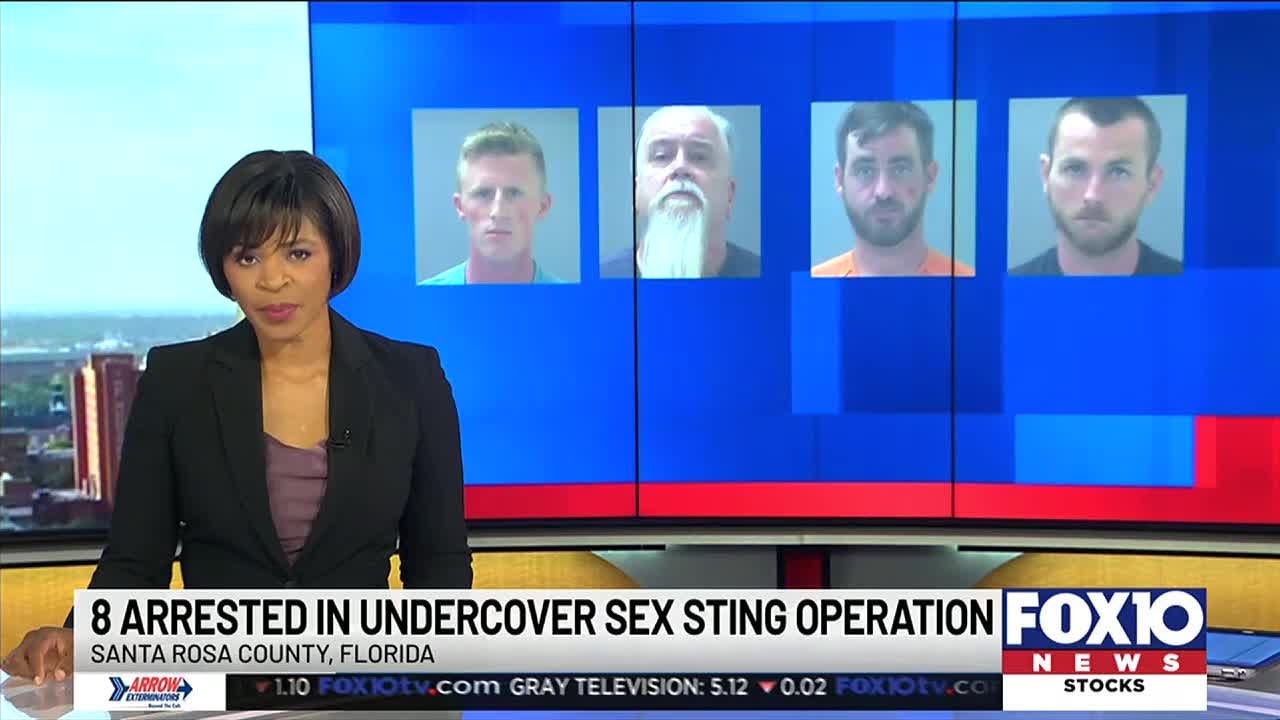 8 arrested in undercover sex sting in Santa Rosa County - YouTube