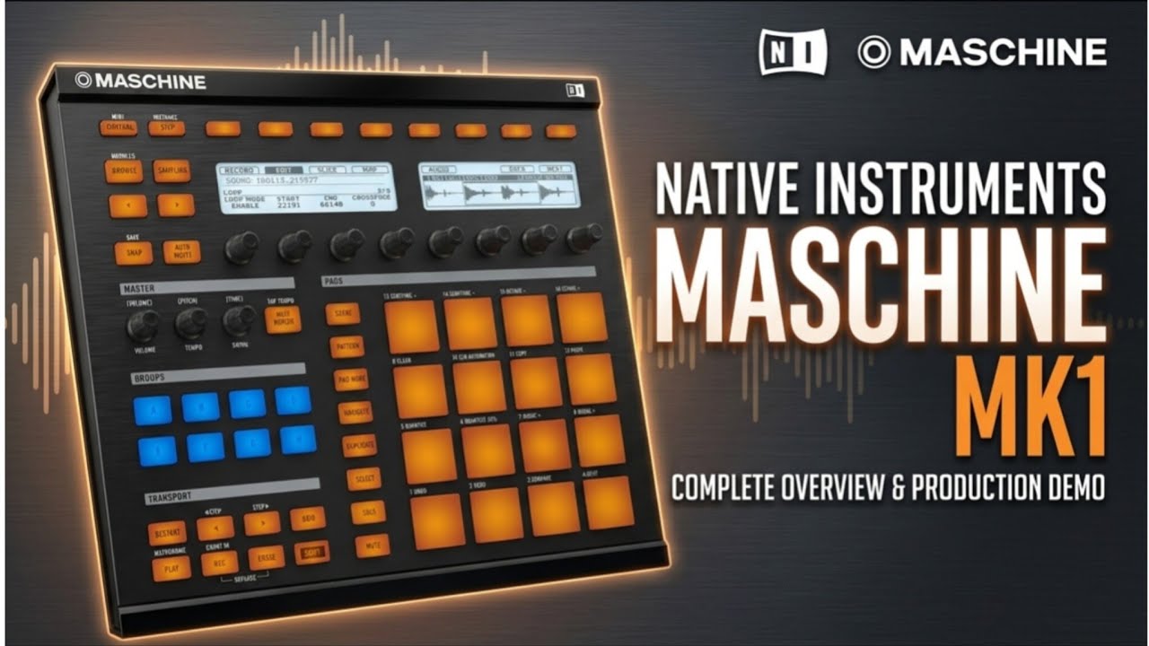 その他 NATIVE INSTRUMENTS MASCHINE MK1 Native Instruments NI Maschine MK1 Controller - Powers On & Lights